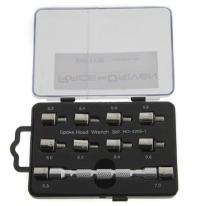 Race-Driven Pro Series Spoke Head Wrench Set with 10 Heads No Slip Handle Wrench - Picture 1 of 3