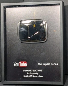 Youtube Classic Silber Play Button Auszeichnungen Klassische Dekoration Plakette DIY Custom - Bild 1 von 5