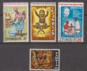 Zambia 1970 Conf of Non-Aligned SG155 and Preventative Medicine SG152-4 lot MNH - Picture 1 of 1