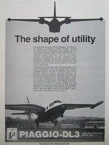 9/1979 PUB RINALDO PIAGGIO P.166-DL3 ADAC STOL AIRCRAFT AVCO LYCOMING ENGINE AD - Foto 1 di 1