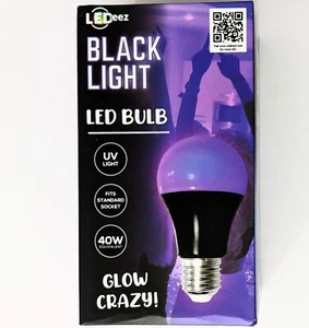 LEDeez Black Light LED Bulb UV Light 40W Fits Standard Socket - Picture 1 of 4