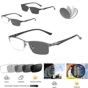 Herren Übergang Photochrome Lesebrille Sonnenbrille Leser UV400 0 ~ +3,50 - Bild 1 von 18