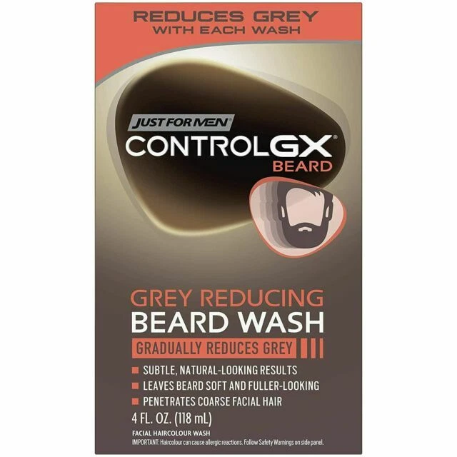 Just For Men Control GX Grey Reducing Beard Shampoo 118ml, Pack of 1