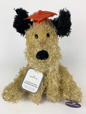 Hallmark Class of 2020 Musical Dog Plush Plays Encouraging Graduation Theme 10" - Image 1 of 4