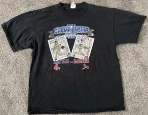 Y2k 2004 Red Sox Cardinals World Series Baseball CSA T-Shirt Größe Large - Bild 1 von 8