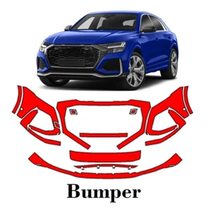 Front bumper PreCut PPF Paint Protection Film For Audi RSQ8 2021-2023 - Picture 1 of 6