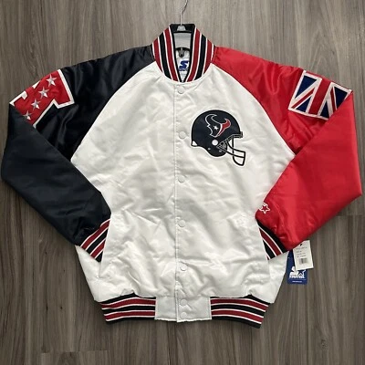 Houston Texans Starter Jacket XL Key To London By BRIAN BEGLEY Special Edition - Image 1 of 4