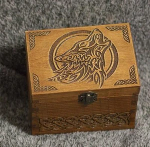Secret Compartment Celtic themed medium jevelery box/casket with hidden section - Picture 1 of 9