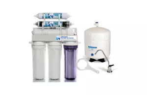 Dual Outlet Reverse Osmosis Water Filter System RO/DI 150 GPD Drinking/Aquarium - Picture 1 of 4