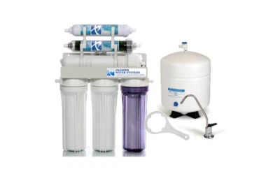 Dual Outlet Reverse Osmosis Water Filter System RO/DI 150 GPD Drinking/Aquarium - Image 1 of 4
