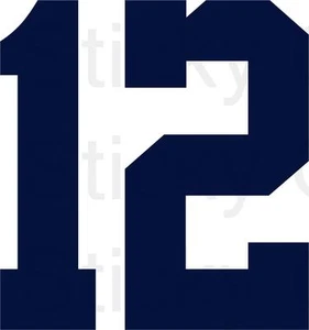 Andrew Luck #12 NFL Indianapolis Colt Corte Vinilo Calcomanía Adhesiva Ventana Coche  - Imagen 1 de 3