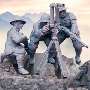 WW2 Chinese NRA Infantry Forward Observers -3 Figures 28mm Wargames Collectors - Picture 1 of 2
