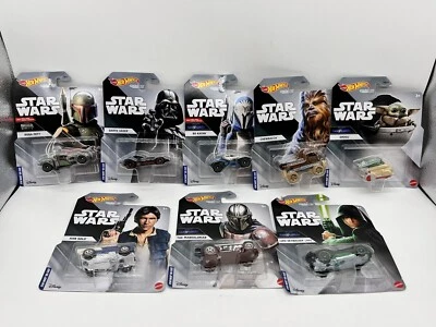 Hot Wheels Disney Star Wars Personaje Coches ¡¡Juego Completo De 8!!! Foto 1 de 4