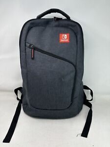 Nintendo Switch Elite Player Backpack Carrying Case Bag Gray/Silver EUC