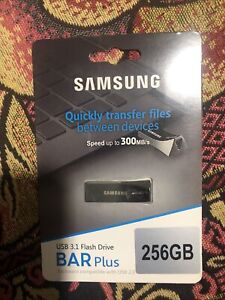 Samsung 256GB USB 3.0 3.1 BarPlus Flash Drive Memory Stick 300MB/s
