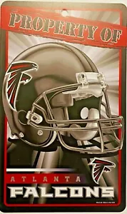 Atlanta Falcons Eigentum von Kunststoff Schild 7" x 12" WinCraft - Bild 1 von 1