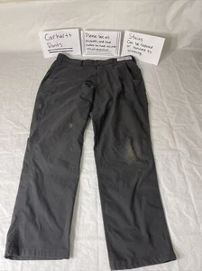 Pantalón de trabajo Carhartt 74533-33 para hombre 34X30 gris ligero Boomponent Fair J187 - Imagen 1 de 22