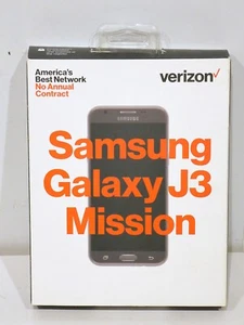 Verizon Samsung Galaxy J3 Mission 16GB Prepaid Smartphone Silver Phone - Picture 1 of 9