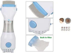 Pettine Led Elettrico Aspira Elimina Pidocchi Lendini E Uova Capelli Bambini - Foto 1 di 9