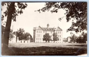 1919 RPPC MOUNT CALVARY WISCONSIN COLLEGE BUILDINGS REAL PHOTO POSTCARD - Picture 1 of 2