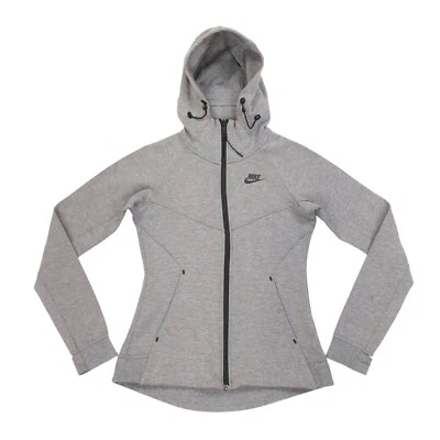 Sudadera con capucha Nike Tech Fleece Windrunner cremallera completa para mujer talla XS gris Foto 1 de 4