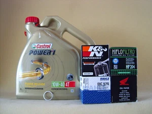 Castrol Power 1 10W40 Öl + Ölfilter HONDA CBR900RR Fireblade SC44 SC50 - Bild 1 von 7
