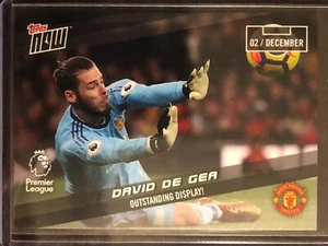 2017 Topps Now PL Premier League #73 David de Gea Manchester United FC - Picture 1 of 2