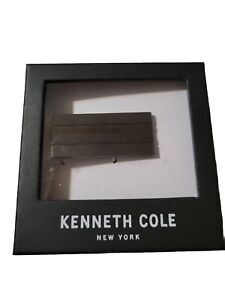 New  REACTION Kenneth Cole Tie Clip, Short Brushed Nickel Men's One Size