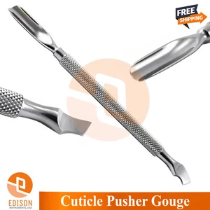 Cuticle Pusher Gauge Spoon Shape Nail Cleaner Manicure Pedicure Nail Care Tool - Picture 1 of 3
