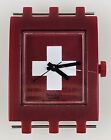 Montre Swatch drapeau suisse rouge blanc carré typique SURB100 fonctionnelle vintage