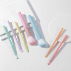 Artificial Fibers Macaron Color Color Brush Set Plastic Makeup Brush Kit