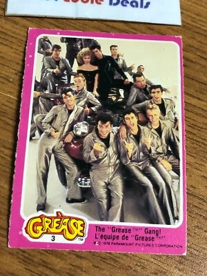 1978 O-PEE-CHEE GREASE THE MOVIE FRENCH CARD 3 OLIVIA NEWTON JOHN CANADA SANDY - Image 1 of 2
