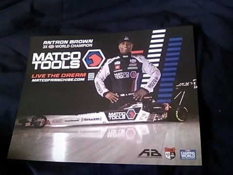 2023 ANTRON BROWN MATCO TOOLS TOP FUEL NHRA POSTCARD Cover