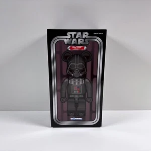 Star Wars Medicom Be@rbrick Bearbrick Darth Vader CHROME Ver 400% Open NEW *READ - Picture 1 of 15