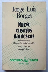 Borges, Jorge Luis - Nueve Ensayos Dantescos - Primera Edición - (1982) - SIGNED - Picture 1 of 3
