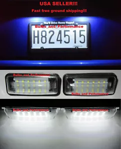 White LED LICENSE PLATE LIGHTS for TOYOTA 86 GT-86 FT-86 SUBARU BRZ SCION FRS - Picture 1 of 8