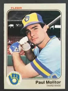 Tarjeta de béisbol Paul Molitor 1983 Fleer #40 (nuevo) - Imagen 1 de 2