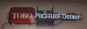 TORO DEALERSHIP NEON ADVERTISING SIGN, WORKING. - Picture 1 of 2