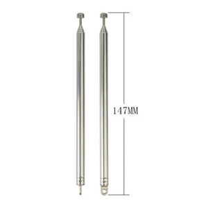 7-Sections Telescopic 74cm FM Antenna Compatible Indoor Portable Radio 2-pack - Picture 1 of 7