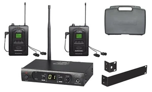 Système de moniteur intra-auriculaire sans fil Audio2000'S AWM6309U UHF avec deux récepteurs, neuf - Photo 1/8