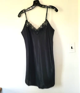 Abito lingerie vintage Christian Dior camicia da notte pizzo e bottoni perlati Med USA - Foto 1 di 12