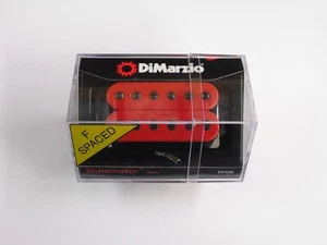 DiMarzio F-spaced Illuminator Neck Humbucker Red W/Black Poles DP 256 - Picture 1 of 1