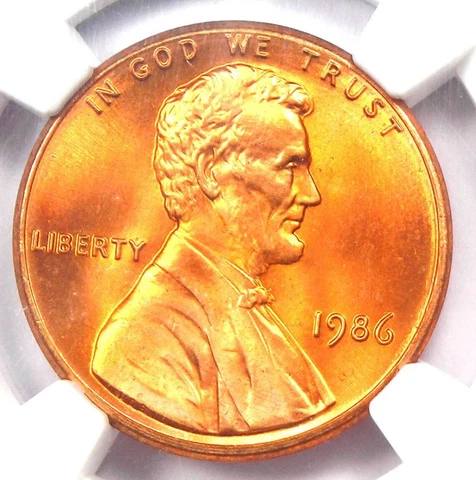 1986 Lincoln Memorial Cent Penny 1C - NGC MS68+ RD Plus Grade - $900 Value! Cover