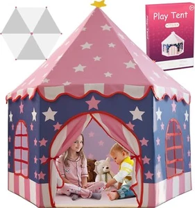 Large Girls Play Tent Princess, Boys Castle Kids Playhouse Indoor Outdoor Toddle - Picture 1 of 9