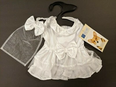 Dog Pet Clothing Adorable Wedding Dress Bride with Veil Size XXS - Image 1 of 3