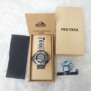 Casio Pro trek Digital Wristwatch PRT-420 54mm Triple Sensor 10Bar WR Japan - Picture 1 of 12