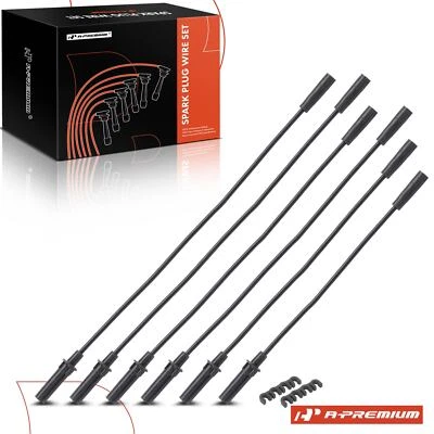 6x Spark Plug Wire Set for Chrysler Town & Country 01-10 Dodge Caravan 01-07 VW - Image 1 of 4