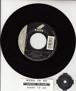VANESSA WILLIAMS Work To Do 7" 45 rpm vinyl record + juke box title strip RARE! - Picture 1 of 1