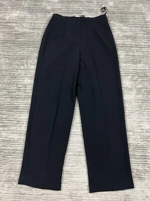 Pantalones Sag Harbor para mujer 12 negros cremallera lateral cintura elástica informales Foto 1 de 4