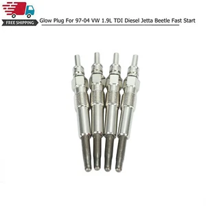 Glow Plug For 2001 2002 2003 2004 VW 1.9 1.9L TDI Diesel Jetta Beetle Fast Start - Picture 1 of 6